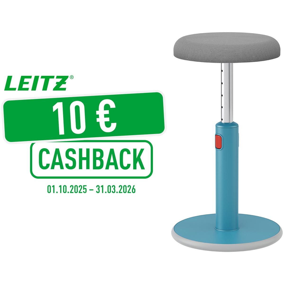 Leitz - Tabouret assis/debout actif Ergo Cosy, bleu