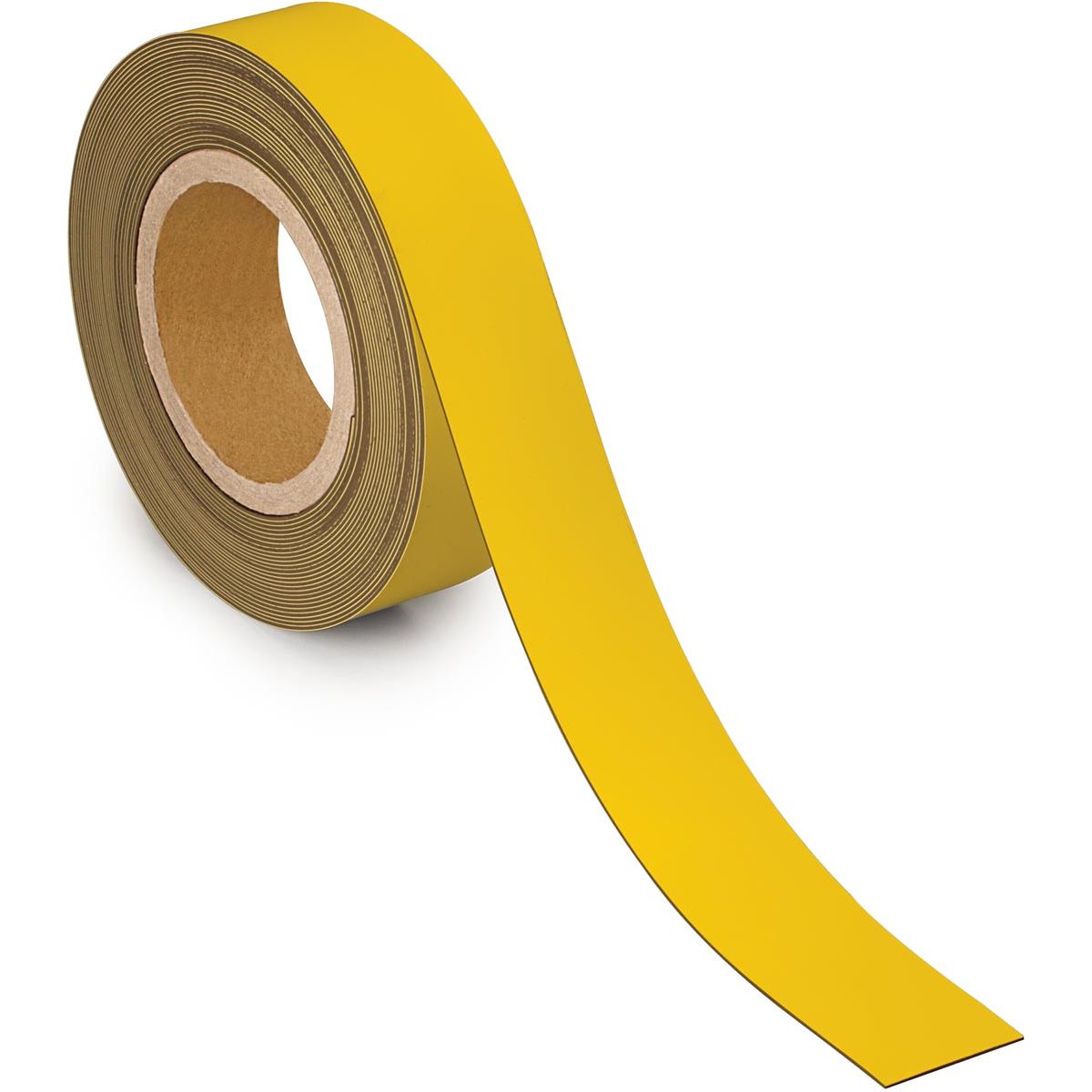 Maul -  magnetisch etiketband beschrijf- en wisbaar, 10mtx40mm, geel