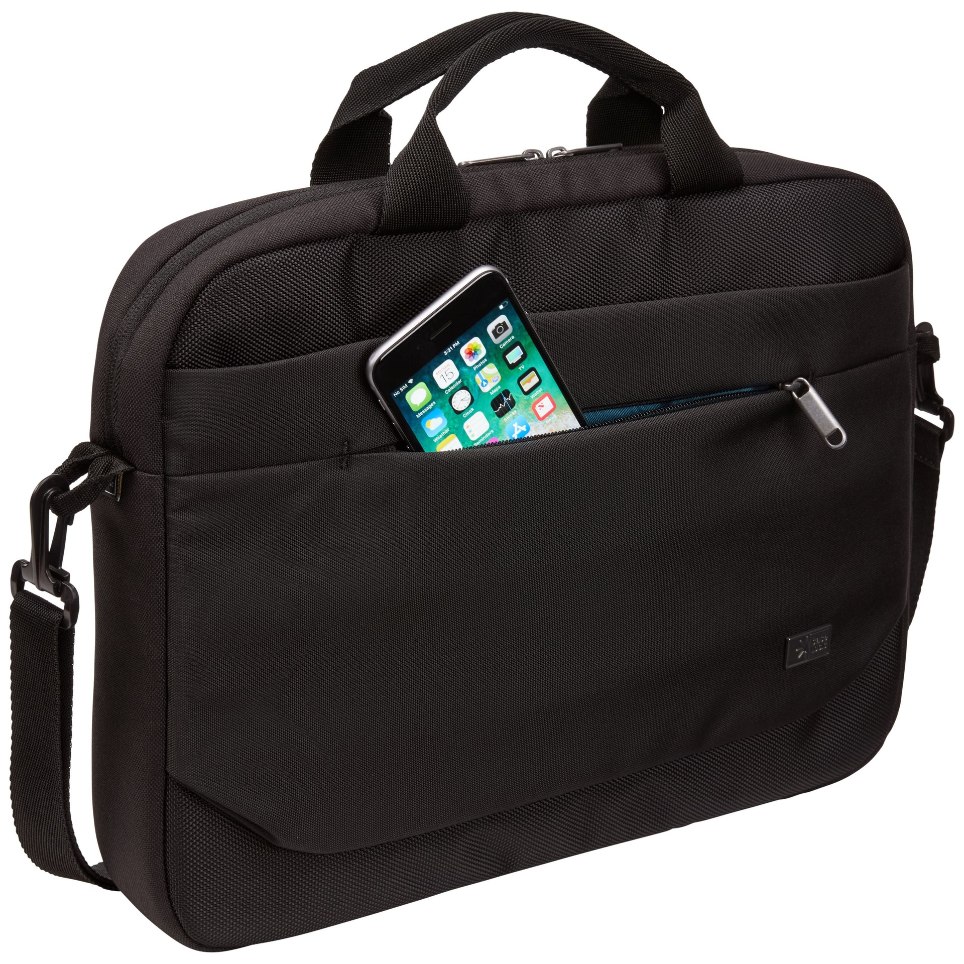 CASE LOGIC -   Advantage Laptop Attaché 14 tas 14 inch zwart