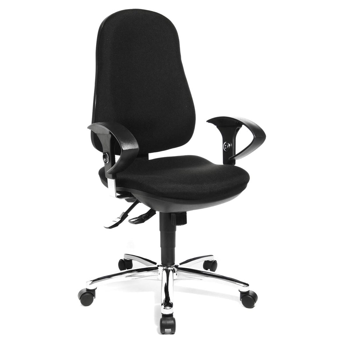 Topstar - Top Office Chair Support Sy, noir, Base de Chrome