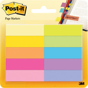 Post-it notes markers -  , 50 blaadjes, pak van 10 blokken, geassorteerde kleuren