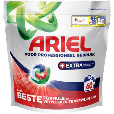 Ariel - Capsules de lavage supplémentaires tout-en-1 de formule professionnelle, paquet de 60