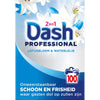 Dash-h Professional Lessive en poudre 2 en 1 Fleur de Lotus et Nénuphar, boîte de 5,5 kg, 100 lavages