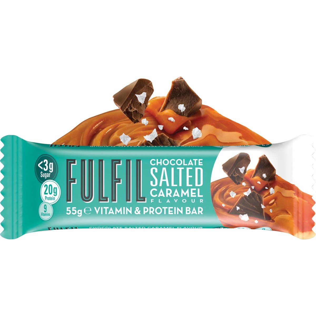 Fulfil - Fulfil Salted Caramel, reep van 55 g, pak van 15 stuks