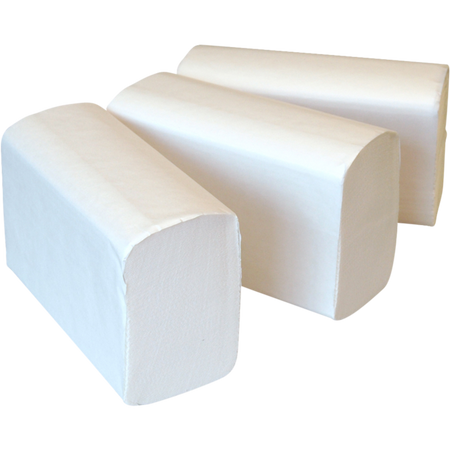 Qleaniq® -  Handdoek | Multivouw | 2-laags | papier | 20.6cm | 32cm | wit | 3000 stuks