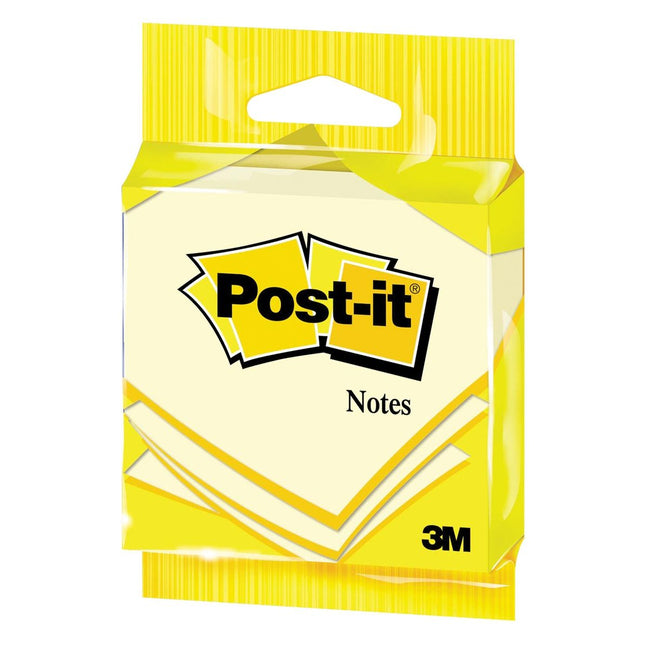 Post-it - Notes, 100 feuilles, pi 76 x 76 mm, jaune, sous blister