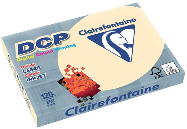 Clairefontaine -  DCP presentatiepapier A4, 120 g, ivoor, pak van 250 vel