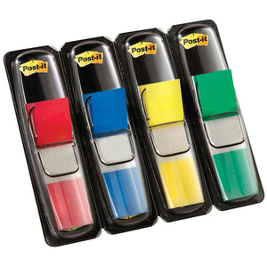 Post-it index -  Notes Smal, 4 x 35 tabs, rood, blauw, geel en groen