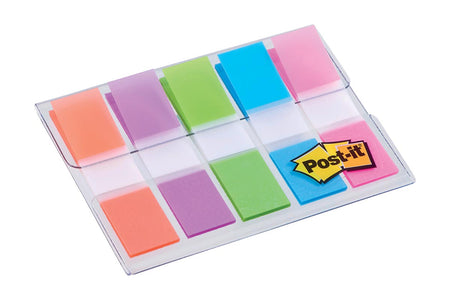 Post-it - Index, pi 11,9X43,2 mm, blister 5 couleurs, 20 onglets par couleur