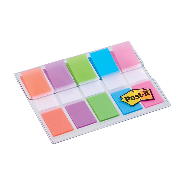 Post-it - Index, pi 11,9X43,2 mm, blister 5 couleurs, 20 onglets par couleur