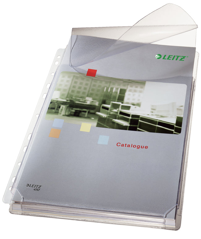 Leitz - Sac de présentation Harmonica avec rabat 0,17 mm PVC A4 5 pièces