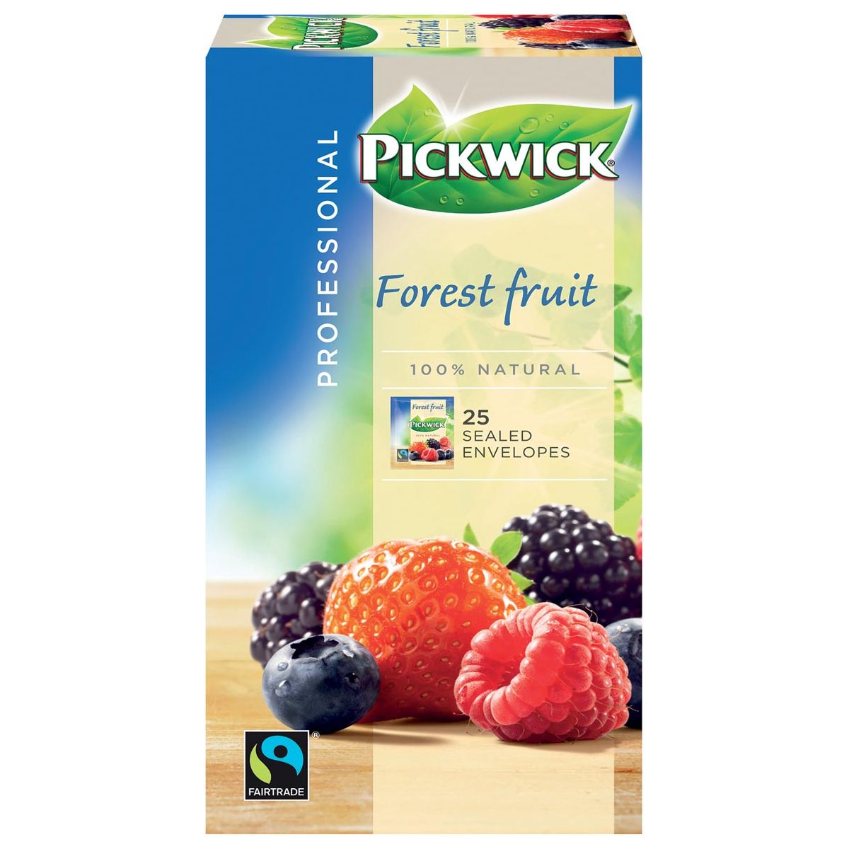 Pickwick - thé, fruits de forêt, commerce équitable, paquet de 25 sacs