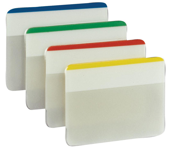 Post -it - Index Strong, FT 50,8 x 38 mm, für Dateien, Set von 24 Registerkarten, 4 Farben, 6 Registerkarten pro Farbe