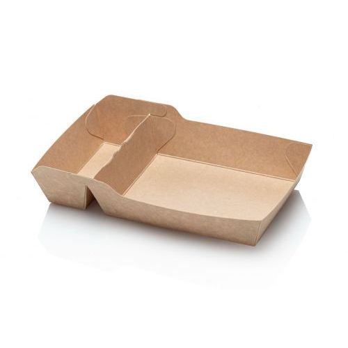 Kraft - Boîte à snack A14 +1/A20 125x95x33mm 50 pièces