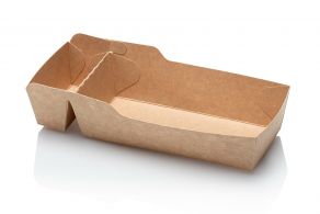 Kraft - Boîte à snacks A9+1/A22, 120x70x35mm 50 pièces