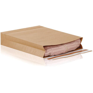 E-grün – Briefumschläge mit Blockboden, ft 590 x 450 x 100 + 95 mm, Karton mit 100 Stück