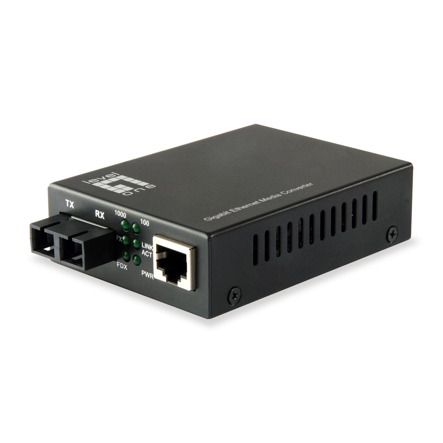 LEVEL ONE -  LevelOne GVT-2002 netwerk media converter 1000 Mbit/s 1310 nm Single-mode Zwart