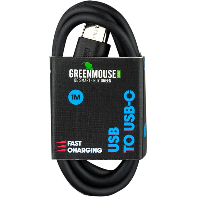 Greenmouse - Kabel USB C-A 2.0 1 Meter schwarz