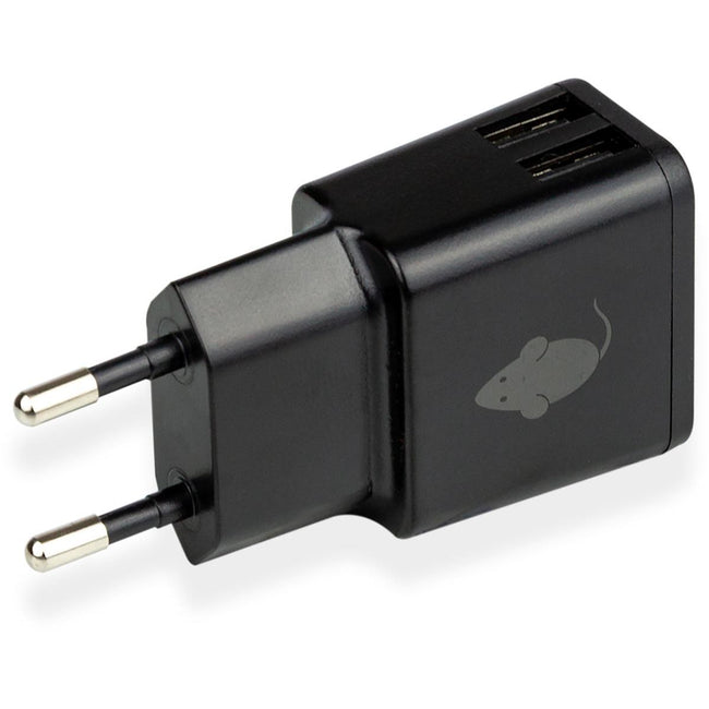 Greenmouse - Ladegerät USB-A 2x 2,4A schwarz