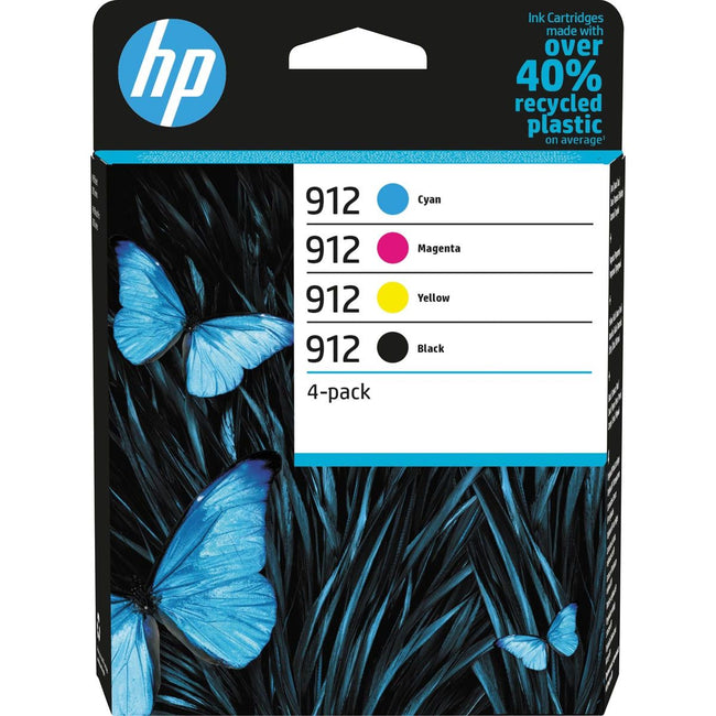 HP - Cartouche d'encre 912, 300 - 315 pages, OEM 6ZC74AE, 4 couleurs