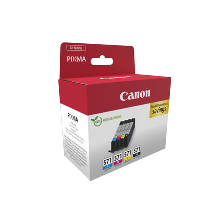 Canon - cartouche d'encre CLI-571, 345 pages, OEM 0386C009, 4 couleurs