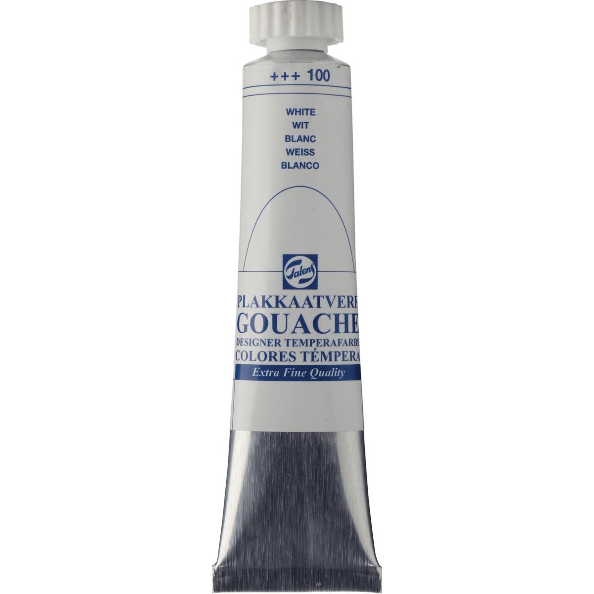 Talens -  plakkaatverf Extra Fijn tube van 20 ml, wit