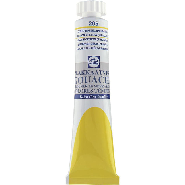 Talens - Gouache Extra Fine, 20 ml Tube, zitronengelb