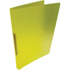 Alpha - classeur à anneaux, pour pieds A4, en PP, 2 anneaux de 16 mm, jaune transparent
