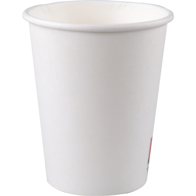 Klika - Kaffeetasse | Karton + PE | 250 ml | 8oz | 92mm | Weiß | 1000 Stücke