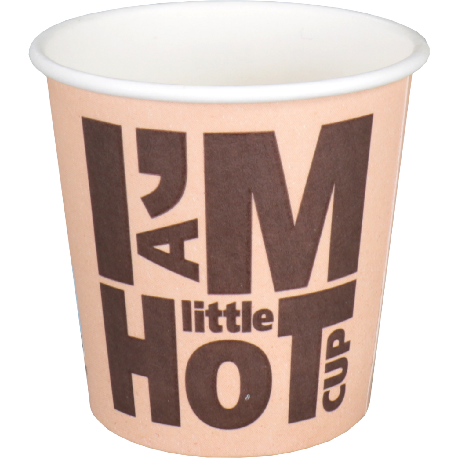 Depa -  | Koffiebeker | I´M a HOT cup | Karton + PE | 100ml | 4oz | Ø62mm | bruin | 1000 stuks