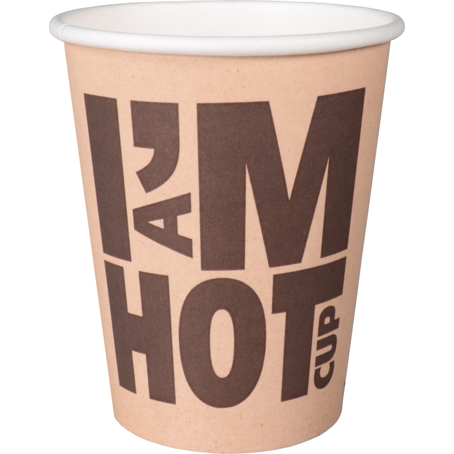 Depa -  | Koffiebeker | I´M a HOT cup | Karton + PE | 250ml | 8oz | Ø80mm | bruin | 1000 stuks