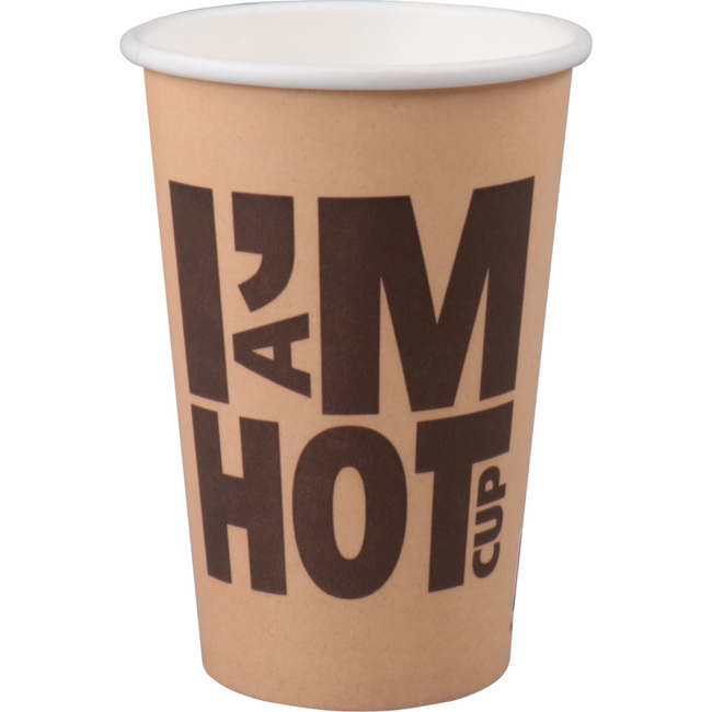 Depa -  | Koffiebeker | I´M a HOT cup | Karton + PE | 300ml | 10oz | Ø80mm | 1000 stuks