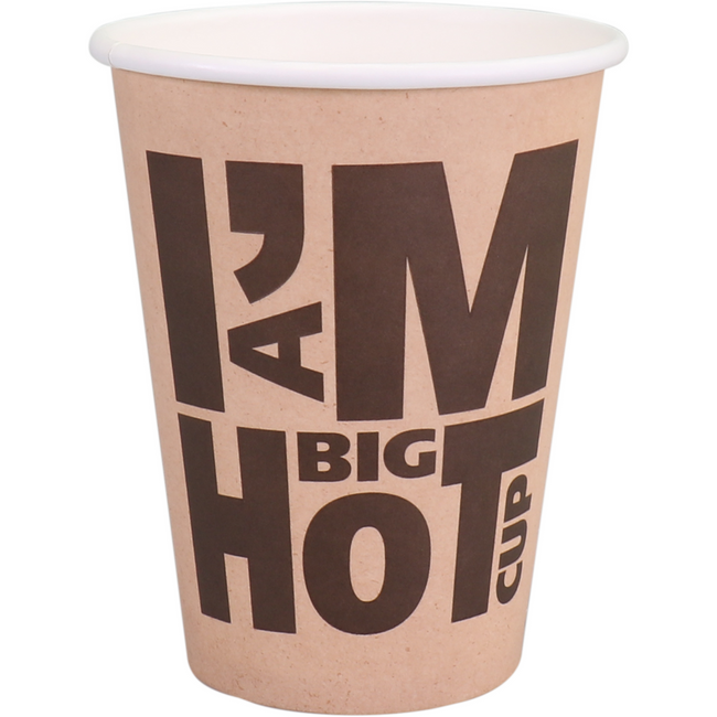 Depa -  | Koffiebeker | I´M a HOT cup | Karton + PE | 400ml | 12oz | Ø90mm | 1000 stuks