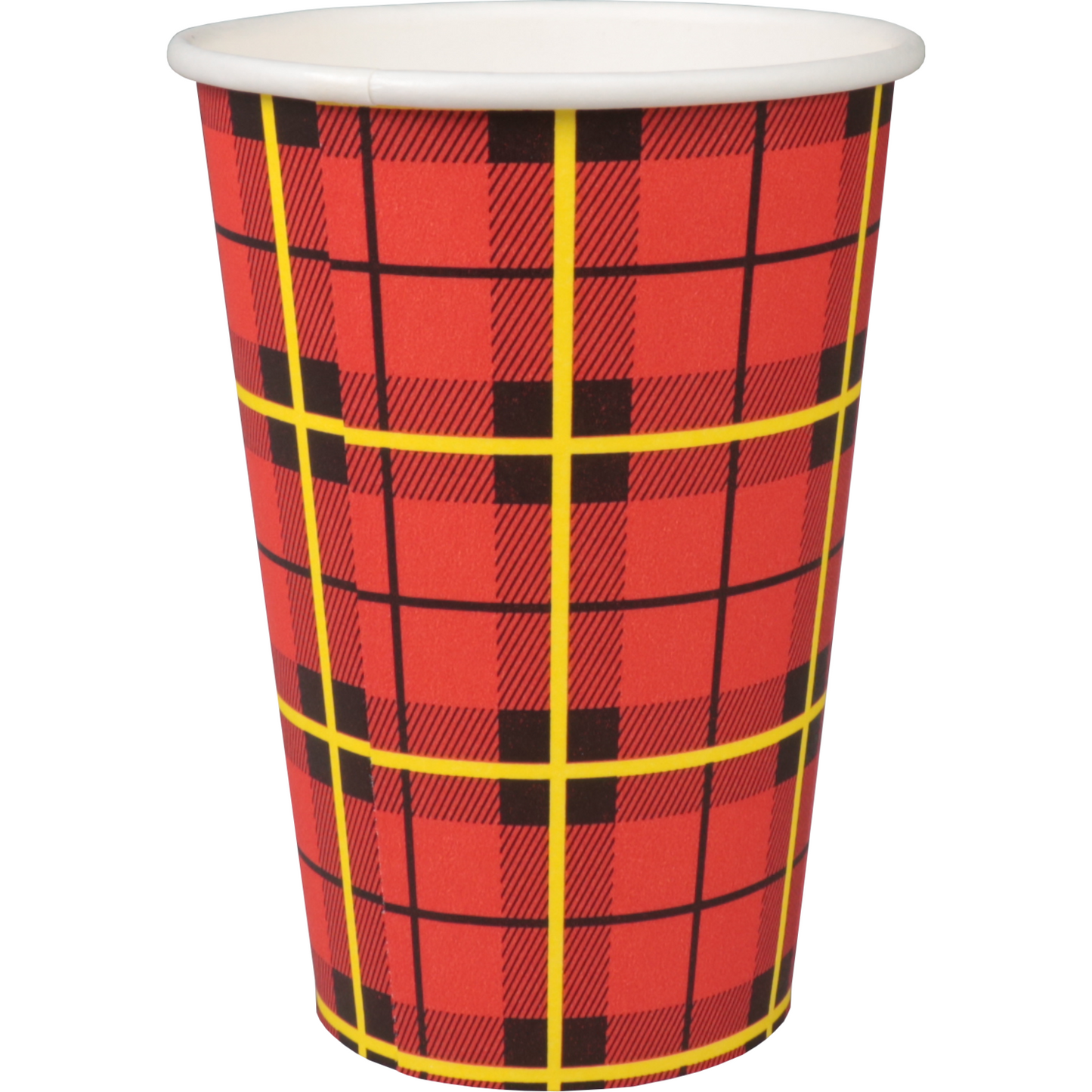 Klika -  Koffiebeker | Schotse ruit | Karton + PE | 180ml | 7.5oz | Ø70.3mm | 2500 stuks
