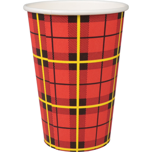 Klika -  Koffiebeker | Schotse ruit | Karton + PE | 180ml | 7.5oz | Ø70.3mm | 2500 stuks