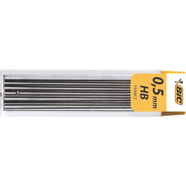 BIC -  criterium potloodstiften, 0,5 mm, HB, etui van 12 stuks