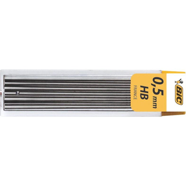 BIC -  criterium potloodstiften, 0,5 mm, HB, etui van 12 stuks