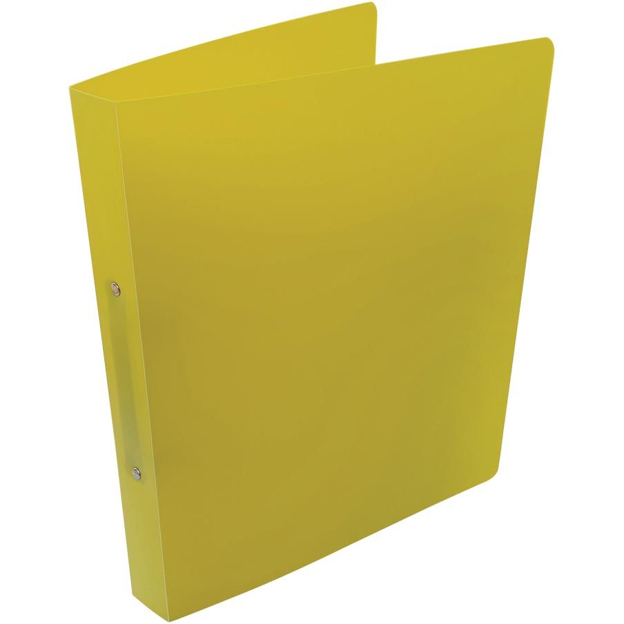 Alpha - classeur à anneaux, pour pieds A4, en PP, 2 anneaux de 25 mm, jaune
