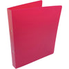 Alpha -   ringmap, voor ft A4, uit PP, 2 ringen van 25 mm, roze