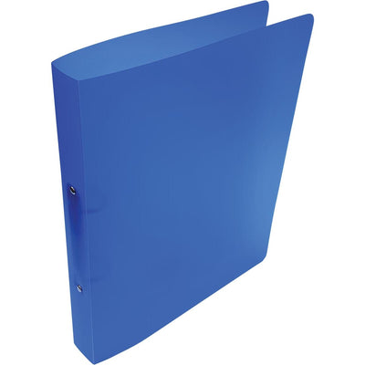 Alpha -   ringmap, voor ft A4, uit PP, 2 ringen van 25 mm, transparant blauw
