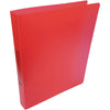 Alpha -   ringmap, voor ft A4, uit PP, 2 ringen van 25 mm, transparant rood
