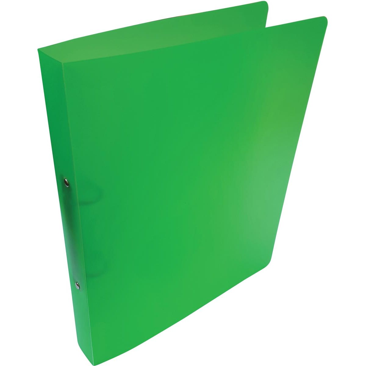 Alpha -   ringmap, voor ft A4, uit PP, 2 ringen van 25 mm, transparant groen