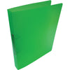 Alpha -   ringmap, voor ft A4, uit PP, 2 ringen van 25 mm, transparant groen