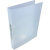Alpha -   ringmap, voor ft A4, uit PP, 2 ringen van 25 mm, transparant wit