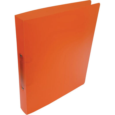 Alpha -   ringmap, voor ft A4, uit PP, 2 ringen van 25 mm, transparant oranje