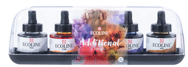 Talens - Ink Ecoline avec pipette supplémentaire jeu de 5 culs