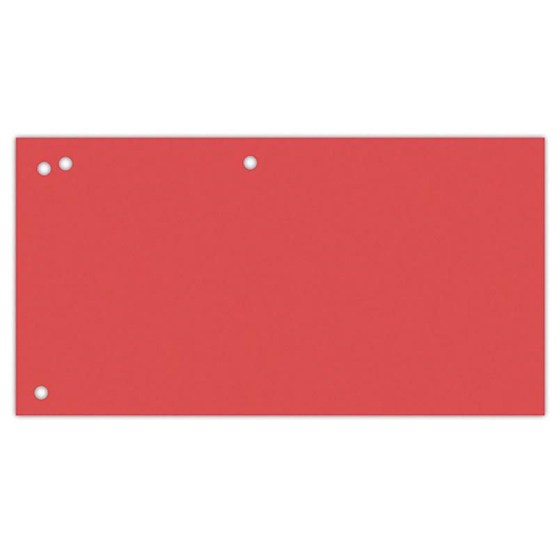 OFFICE products -   verdeelstroken, 240 x 105 mm, pak van 100 stuks, rood