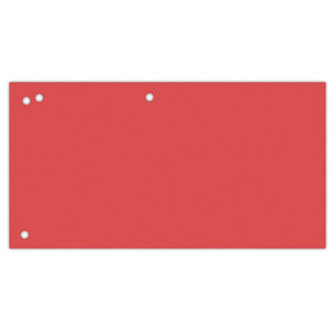 OFFICE products -   verdeelstroken, 240 x 105 mm, pak van 100 stuks, rood