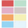OFFICE products -   verdeelstroken, 240 x 105 mm, pak van 100 stuks, geassorteerde kleuren