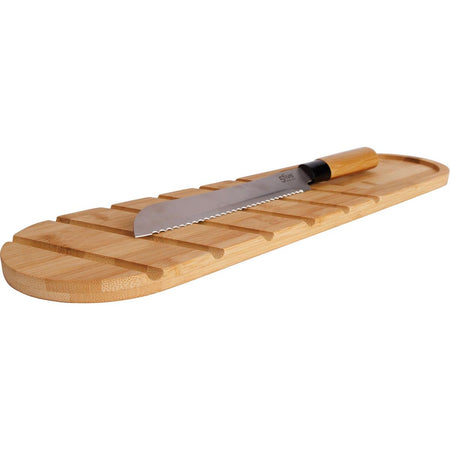 Cosy & Trendy -  Cosy Trendy broodplank, inclusief broodmes, uit bamboe, ft 50 x 14 cm